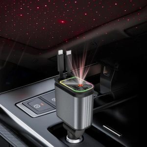4-in-1 Car Power Hub (USB-C & iOS Type-C)