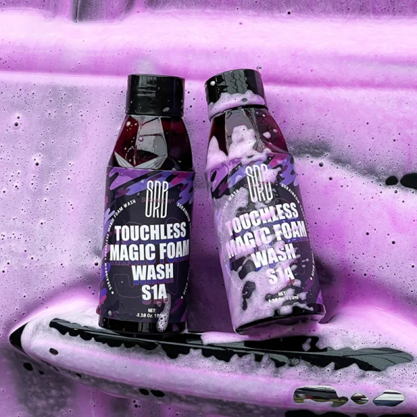 Pink Foam Car Wash